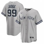 Maglia Baseball Uomo New York Yankees Aaron Judge Big Tall Road Replica Grigio