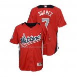 Maglia Baseball Bambino All Star 2018 Eugenio Suarez Home Run Derby National League Rosso