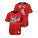 Maglia Baseball Bambino All Star 2018 Yadier Molina Home Run Derby National League Rosso