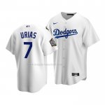 Maglia Baseball Bambino Los Angeles Dodgers Julio Urias Home Replica 2020 Bianco