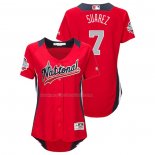 Maglia Baseball Donna All Star 2018 Eugenio Suarez Home Run Derby National League Rosso