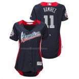 Maglia Baseball Donna All Star 2018 Jose Ramirez Home Run Derby American League Blu