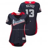 Maglia Baseball Donna All Star 2018 Manny Machado Home Run Derby American League Blu