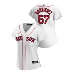 Maglia Baseball Donna Boston Red Sox Eduardo Rodriguez Replica Home 2020 Bianco