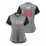 Maglia Baseball Donna Chicago White Sox Dylan Covey 2018 Llws Players Weekend Cove Grigio