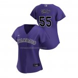 Maglia Baseball Donna Colorado Rockies Jon Gray Replica Alternato 2020 Viola