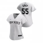 Maglia Baseball Donna Colorado Rockies Jon Gray Replica Home 2020 Bianco