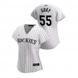 Maglia Baseball Donna Colorado Rockies Jon Gray Replica Home 2020 Bianco