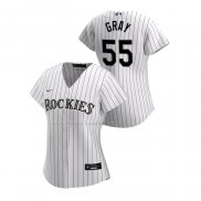 Maglia Baseball Donna Colorado Rockies Jon Gray Replica Home 2020 Bianco