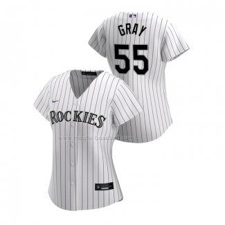 Maglia Baseball Donna Colorado Rockies Jon Gray Replica Home 2020 Bianco