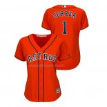 Maglia Baseball Donna Houston Astros Carlos Correa Cool Base Arancione