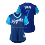 Maglia Baseball Donna Kansas City Royals Rosell Herrera 2018 Llws Players Weekend Varon Blu