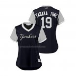 Maglia Baseball Donna New York Yankees Masahiro Tanaka 2018 Llws Players Weekend Tanaka Time Blu