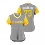 Maglia Baseball Donna Pittsburgh Pirates Felipe Vazquez 2018 Llws Players Weekend Nightmare Grigio