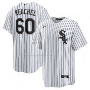 Maglia Baseball Uomo Chicago White Sox Dallas Keuchel Home Replica Player Nero Bianco