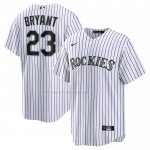 Maglia Baseball Uomo Colorado Rockies Kris Bryant Replica Viola Bianco