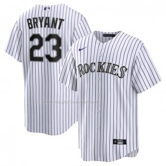 Maglia Baseball Uomo Colorado Rockies Kris Bryant Replica Viola Bianco
