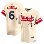 Maglia Baseball Uomo Los Angeles Angels Anthony Rendon City Connect Limited Crema