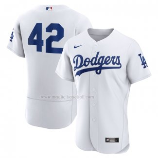 Maglia Baseball Uomo Los Angeles Dodgers 2023 Jackie Robinson Day Autentico Bianco