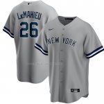 Maglia Baseball Uomo New York Yankees Dj Lemahieu Road Replica Grigio Maglia Baseball Uomo New York Yankees Dj Lemahieu Road Replica Grigio