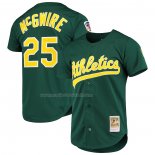 Maglia Baseball Uomo Oakland Athletics Mark Mcgwire Mitchell & Ness 1997 Cooperstown Collection Autentico Verde