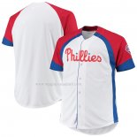 Maglia Baseball Uomo Philadelphia Phillies Big & Tall Full Snap Bianco
