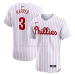 Maglia Baseball Uomo Philadelphia Phillies Bryce Harper Home Elite Bianco