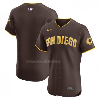 Maglia Baseball Uomo San Diego Padres Road Vapor Premier Elite Marrone